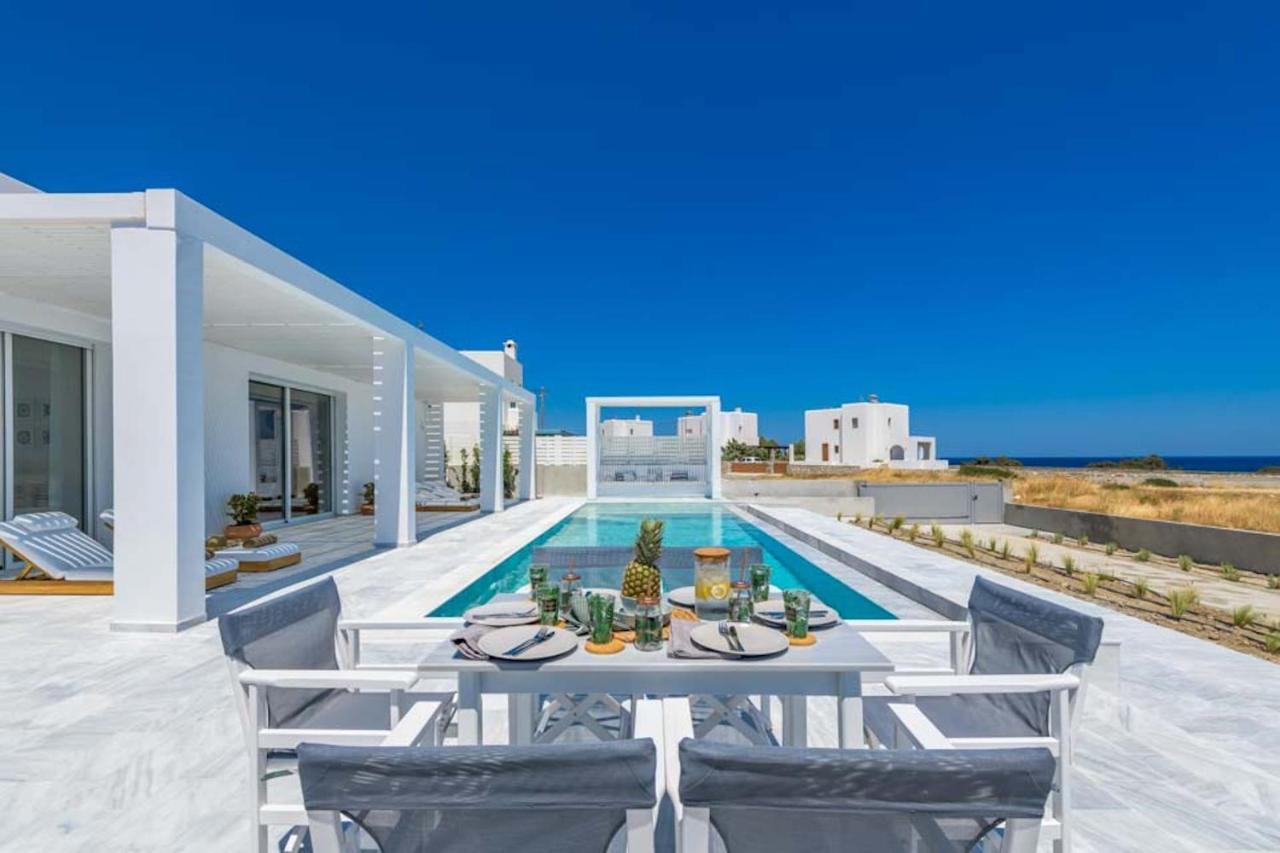 Seashore Beachfront Villa Lachaniá Buitenkant foto