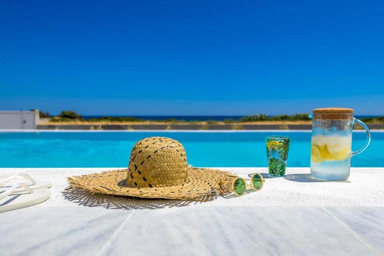 Seashore Beachfront Villa Lachaniá Buitenkant foto