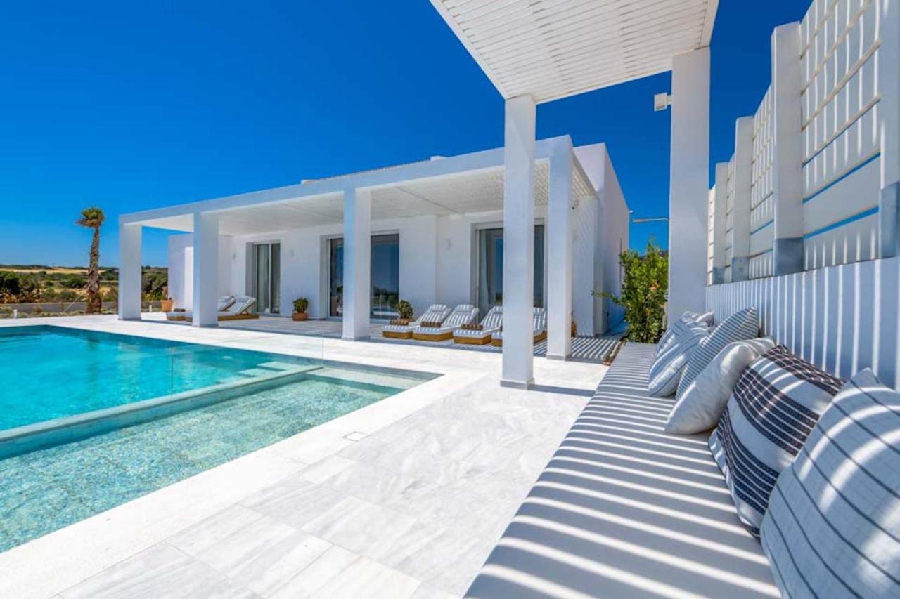 Seashore Beachfront Villa Lachaniá Buitenkant foto
