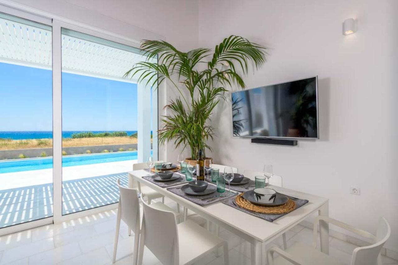 Seashore Beachfront Villa Lachaniá Buitenkant foto
