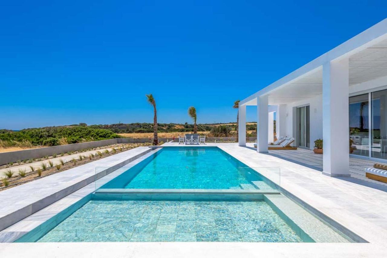 Seashore Beachfront Villa Lachaniá Buitenkant foto