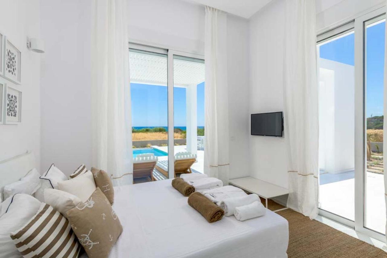 Seashore Beachfront Villa Lachaniá Buitenkant foto