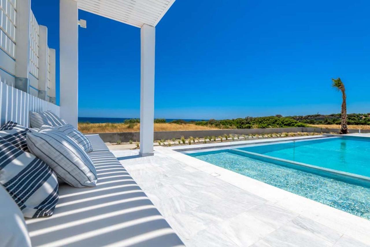 Seashore Beachfront Villa Lachaniá Buitenkant foto