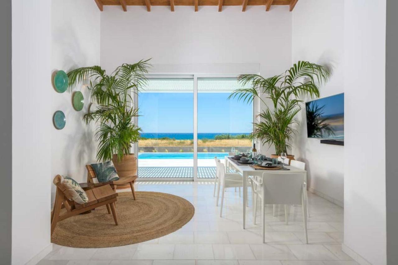 Seashore Beachfront Villa Lachaniá Buitenkant foto